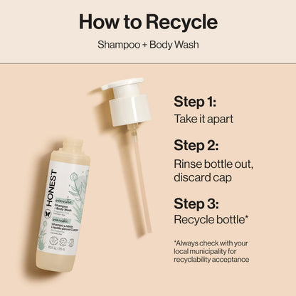 The Honest Company Shampoo & Body Wash, Tear-Free, Lavender Calm, 10 fl oz