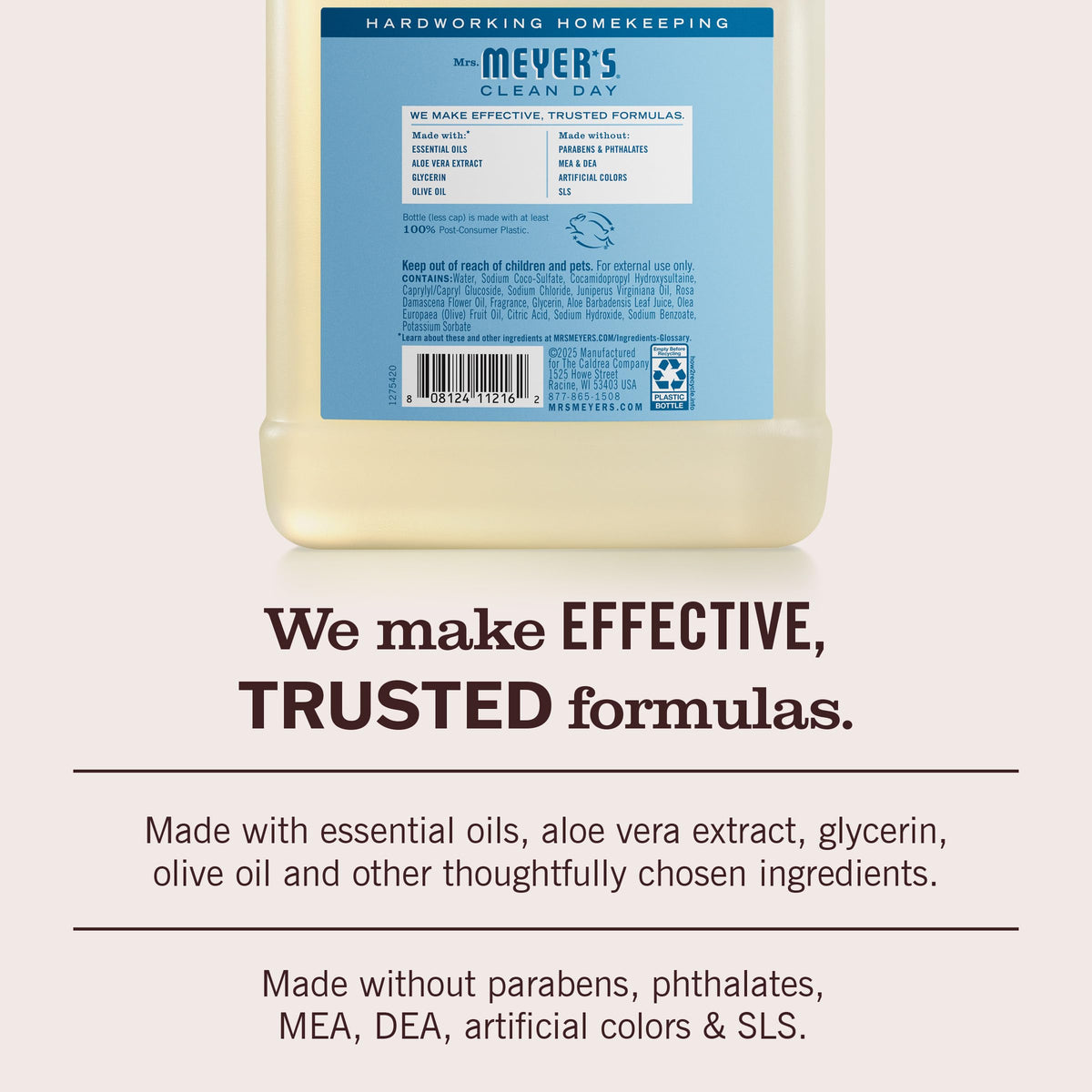 Mrs. Meyer's Clean Day, Hand Soap Refill, Lavender Scent, 33 Fl Oz