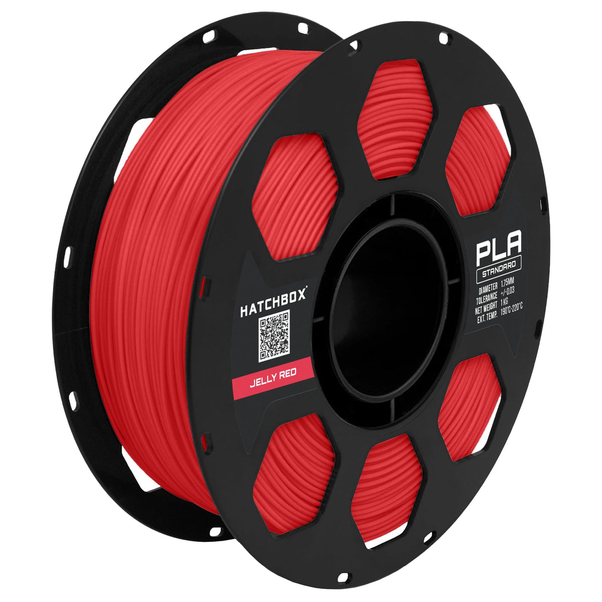 HATCHBOX 1.75mm White PLA 3D Printer Filament, 1 KG Spool, Dimensional Accuracy +/- 0.03 mm, 3D Printing Filament