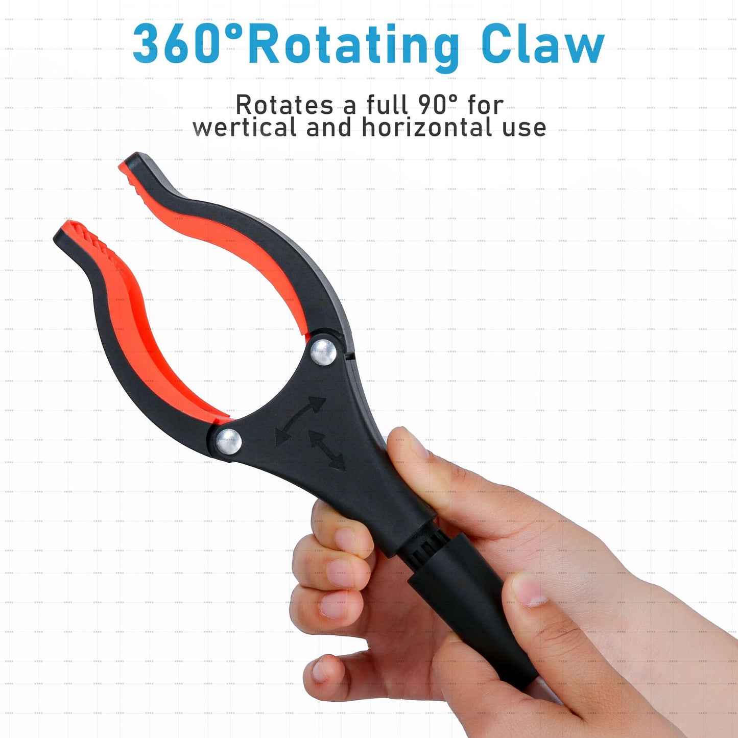 Grabber Reacher Tool, 32" Grabbers for Elderly, Lightweight Extra Long Handy Trash Claw Grabber, Mobility Aid Reaching Assist Tool for Trash Pick Up, Nabber, Litter Picker, Arm Extension (Blue)
