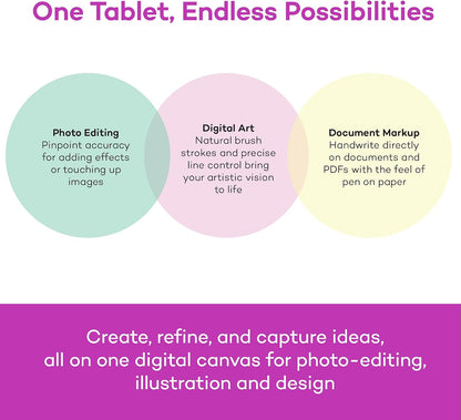 Wacom Intuos Small, Wired Graphic Drawing Tablet with Pen + Software