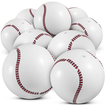 12-Pack Inflatable Soccer Balls 16-inch, Soccer Party Beach Balls Bulk