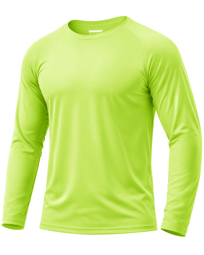 Boladeci Men's UPF 50+ Sun Protection UV SPF Shirts Long Sleeve Lightweight Quick Dry Swim T-Shirts Rash Guard