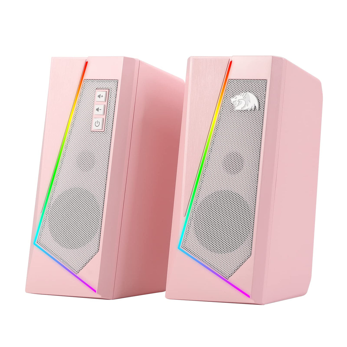 Redragon GS520 Wired 2.0 Channel Stereo Sound Desktop RGB Computer Speakers