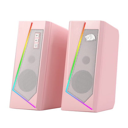 Redragon GS520 Wired 2.0 Channel Stereo Sound Desktop RGB Computer Speakers