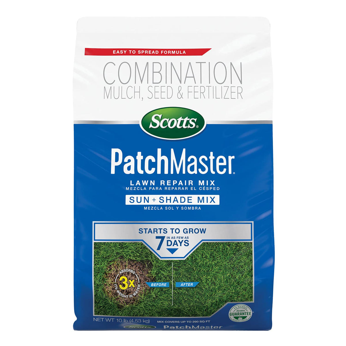 Scotts PatchMaster Lawn Repair Mix Sun + Shade Mix, 4.75 lbs.