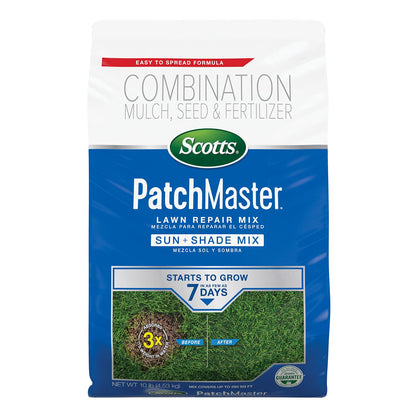 Scotts PatchMaster Lawn Repair Mix Sun + Shade Mix, 4.75 lbs.