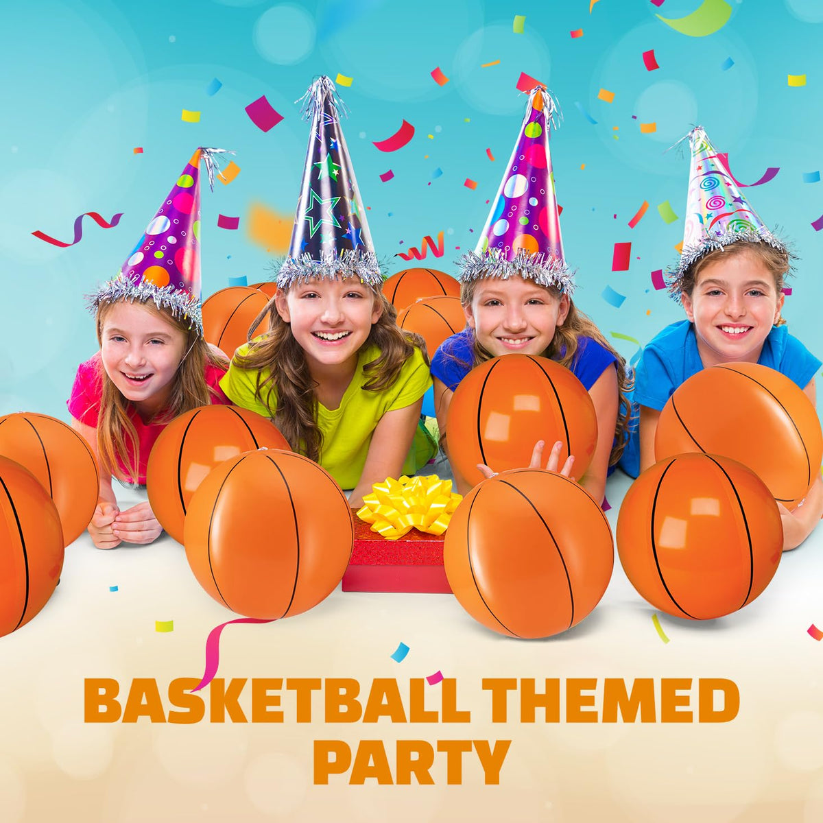 12-Pack Inflatable Soccer Balls 16-inch, Soccer Party Beach Balls Bulk