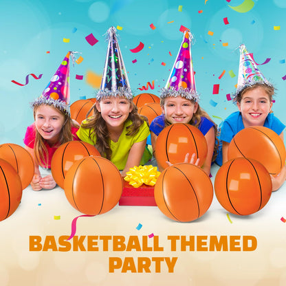 12-Pack Inflatable Soccer Balls 16-inch, Soccer Party Beach Balls Bulk