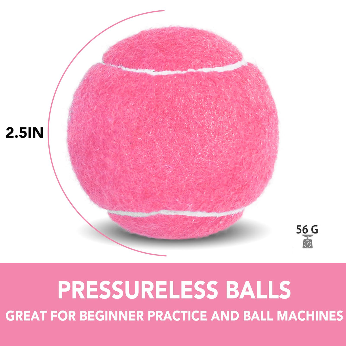 INSUM Tennis Balls, Extra Duty Practice Tennis Balls with Mesh Bag