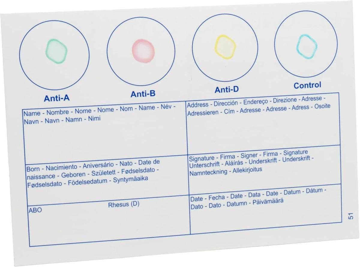 Eldoncard INC Blood Type Test, 1 Pack