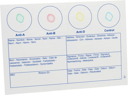 Eldoncard INC Blood Type Test, 1 Pack