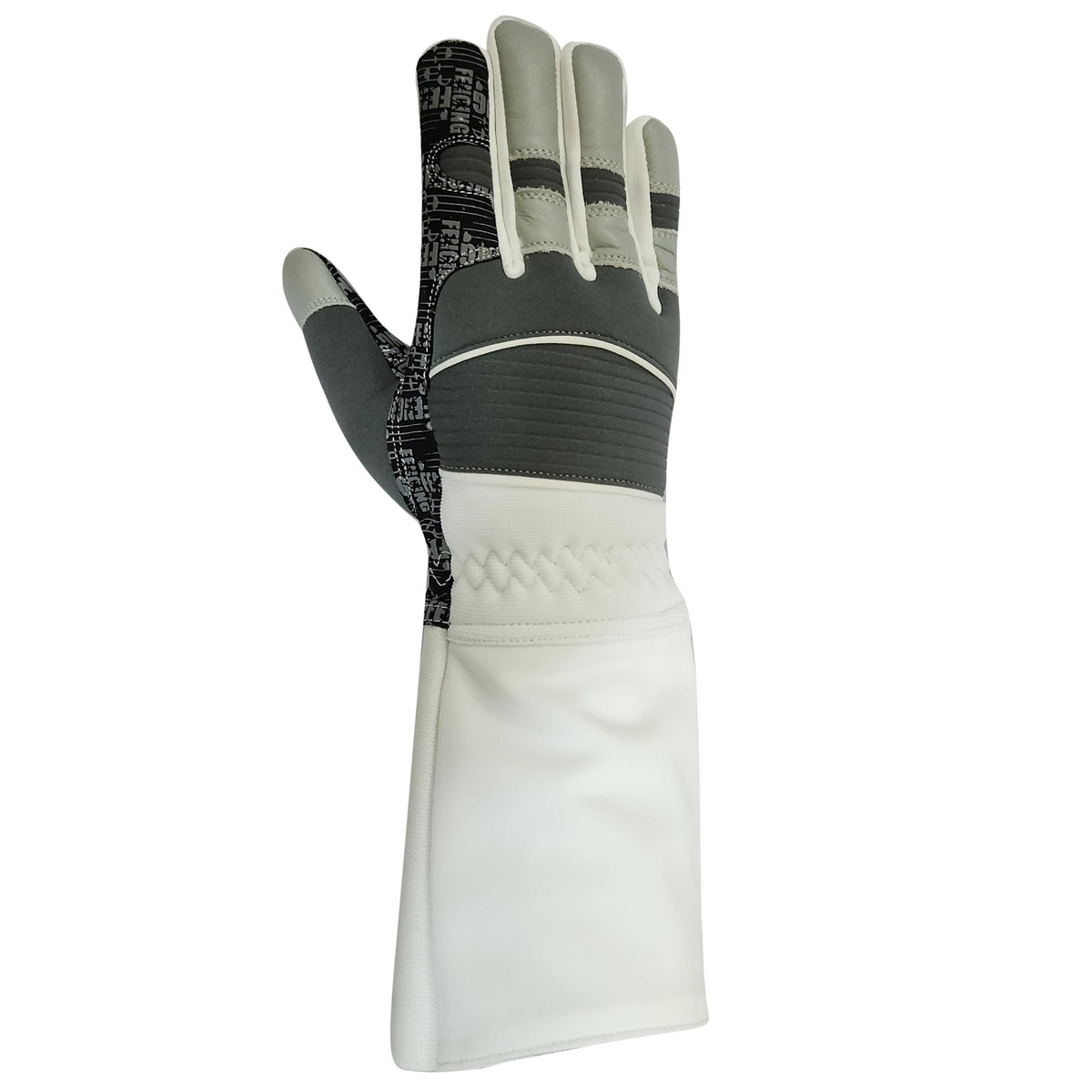 Fencing Glove High Performance Padded, Washable Amara Synthetic Leather, Real Leather for Foil, Epee & Saber, Silicoated Palm Back Neoprene Padded, 350N Cuff Protective Glove.