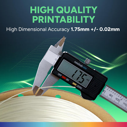 OVERTURE TPU 95A Flexible 3D Printer Filament 1.75mm, 1kg Black