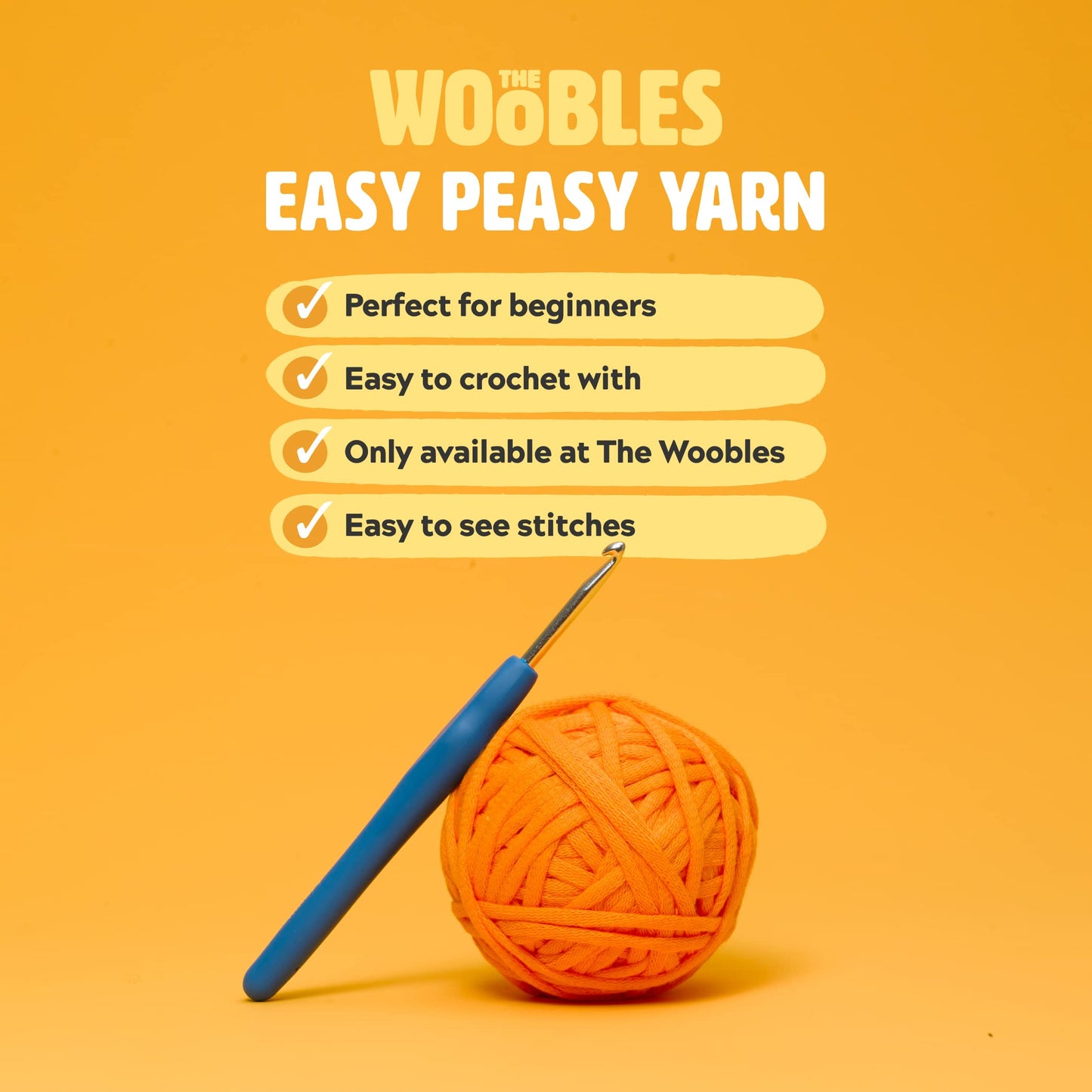 The Woobles Crochet Kit for Beginners - Easy Arts and Crafts Knitting & Crochet Animals Kit As Seen On Shark Tank - Pierre The Penguin