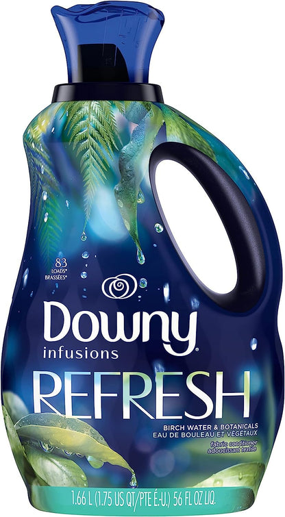 Downy Ultra Soft Fabric Softener Liquid, Calm, Lavender and Vanilla Bean, 56 fl oz, 83 Loads