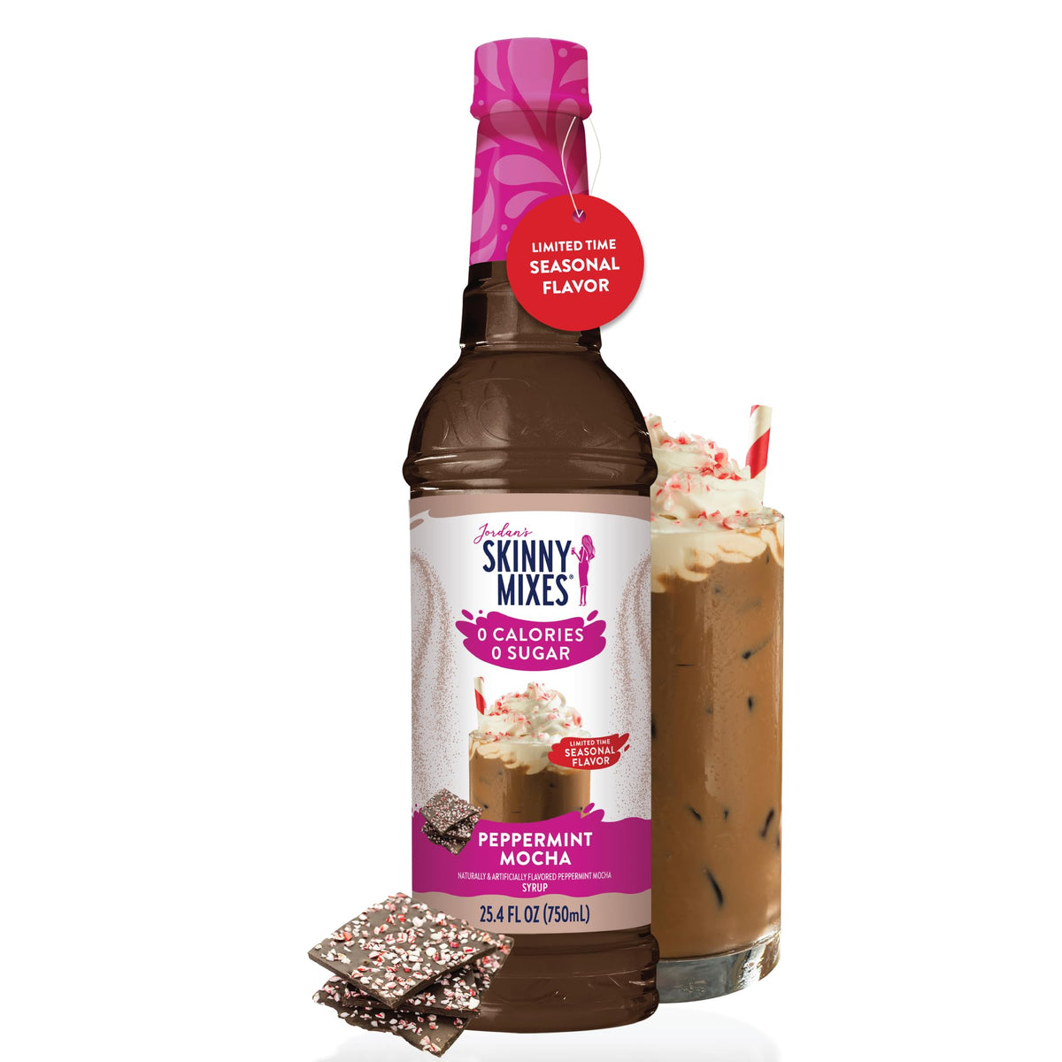 Jordan's Skinny Mixes Pumpkin Caramel Coffee Syrup, 25.4 fl oz