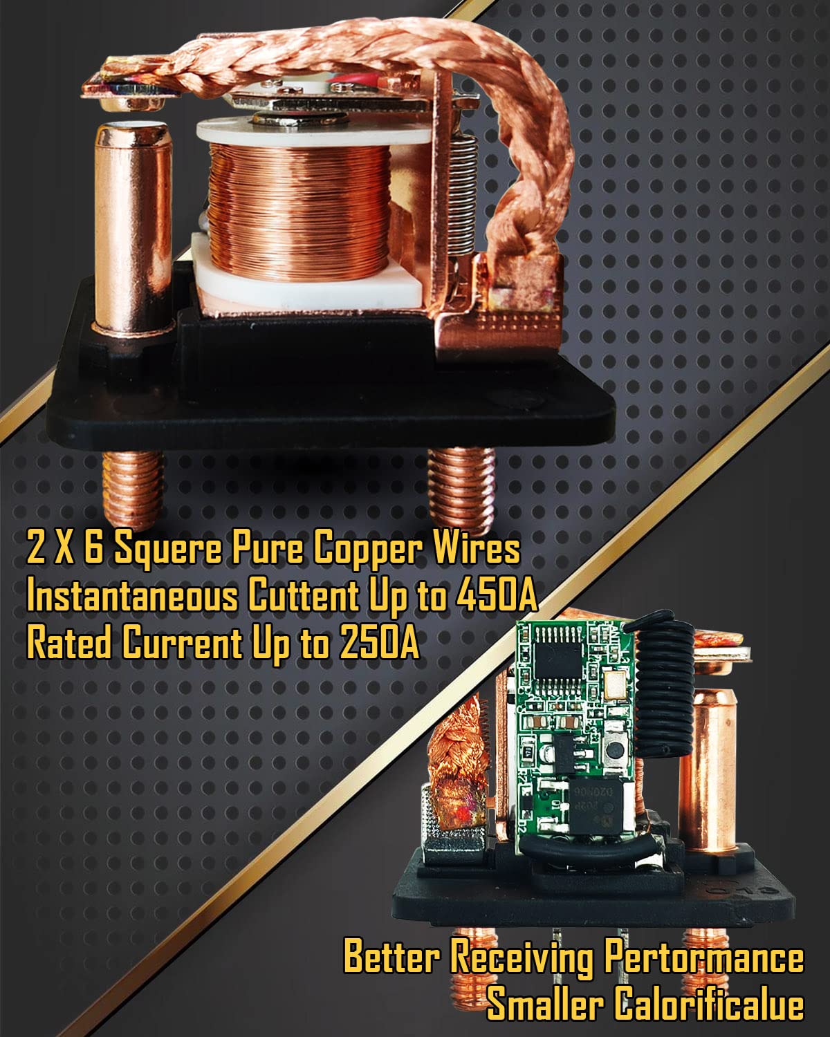 Remote Battery Disconnect Switch 12v, 250A, Upgrade Prevent Battery Drain, Disconnect Negative Car Kill Switch Anti-Theft, Remote Battery Kill Switch for Car, Truck, RV