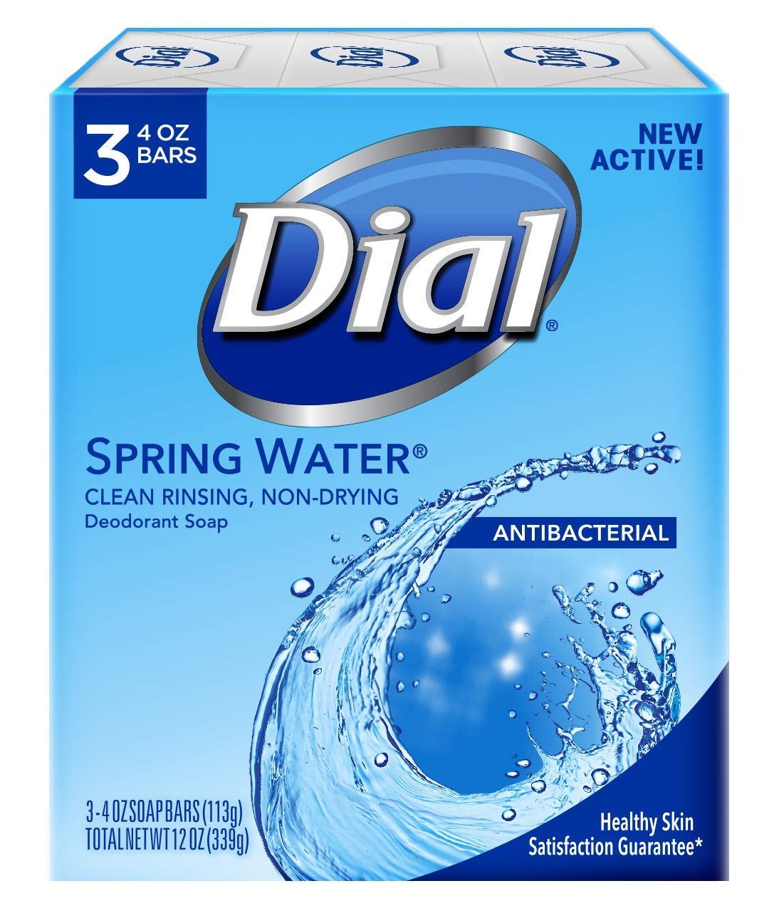 Dial Antibacterial Bar Soap, Calm & Soothe Lavender & Jasmine Deodorant Bar, 4oz (8 Bars)