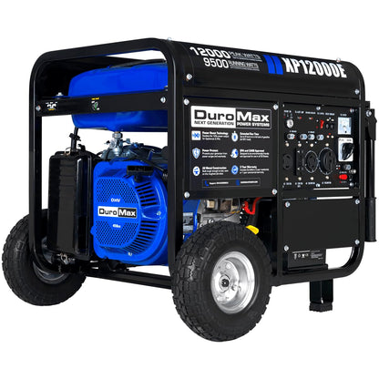 DuroMax XP13000EH 13,000-Watt Dual Fuel Portable Generator - Gas & Propane, Electric Start, Whole Home Backup Power, Transfer Switch Ready, RV & Emergency Ready