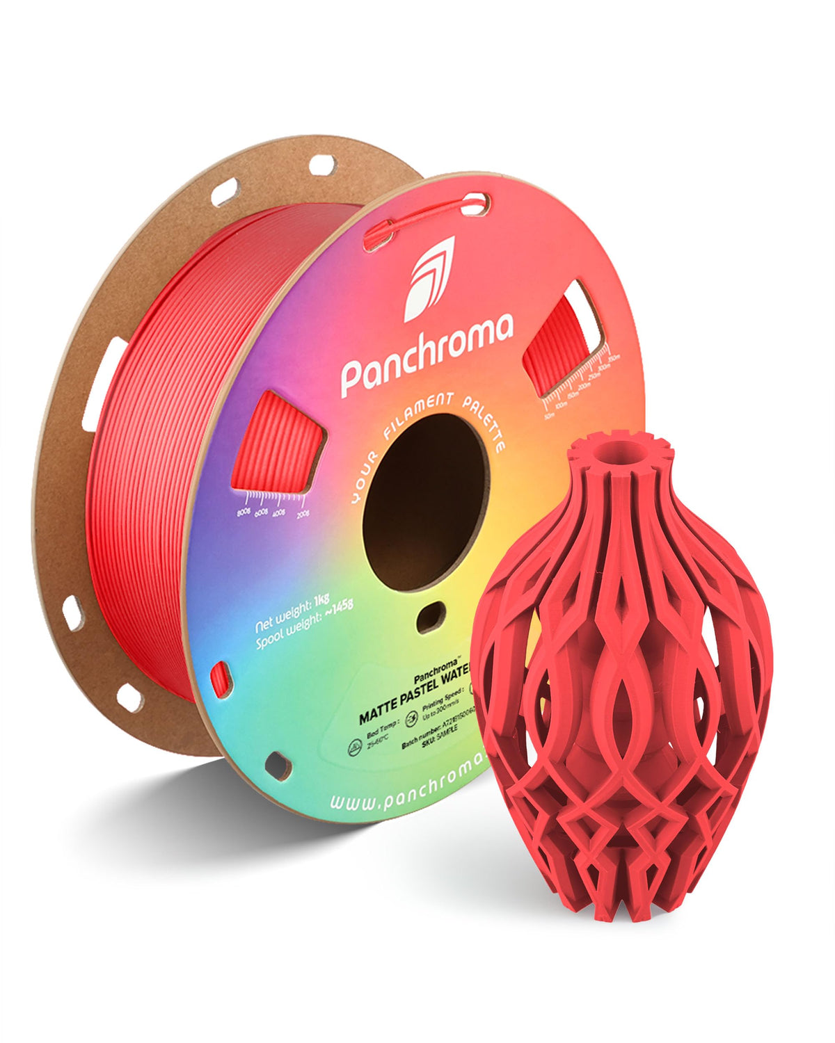 Polymaker Panchroma Matte PLA Filament 1.75mm, 1kg, Charcoal Black