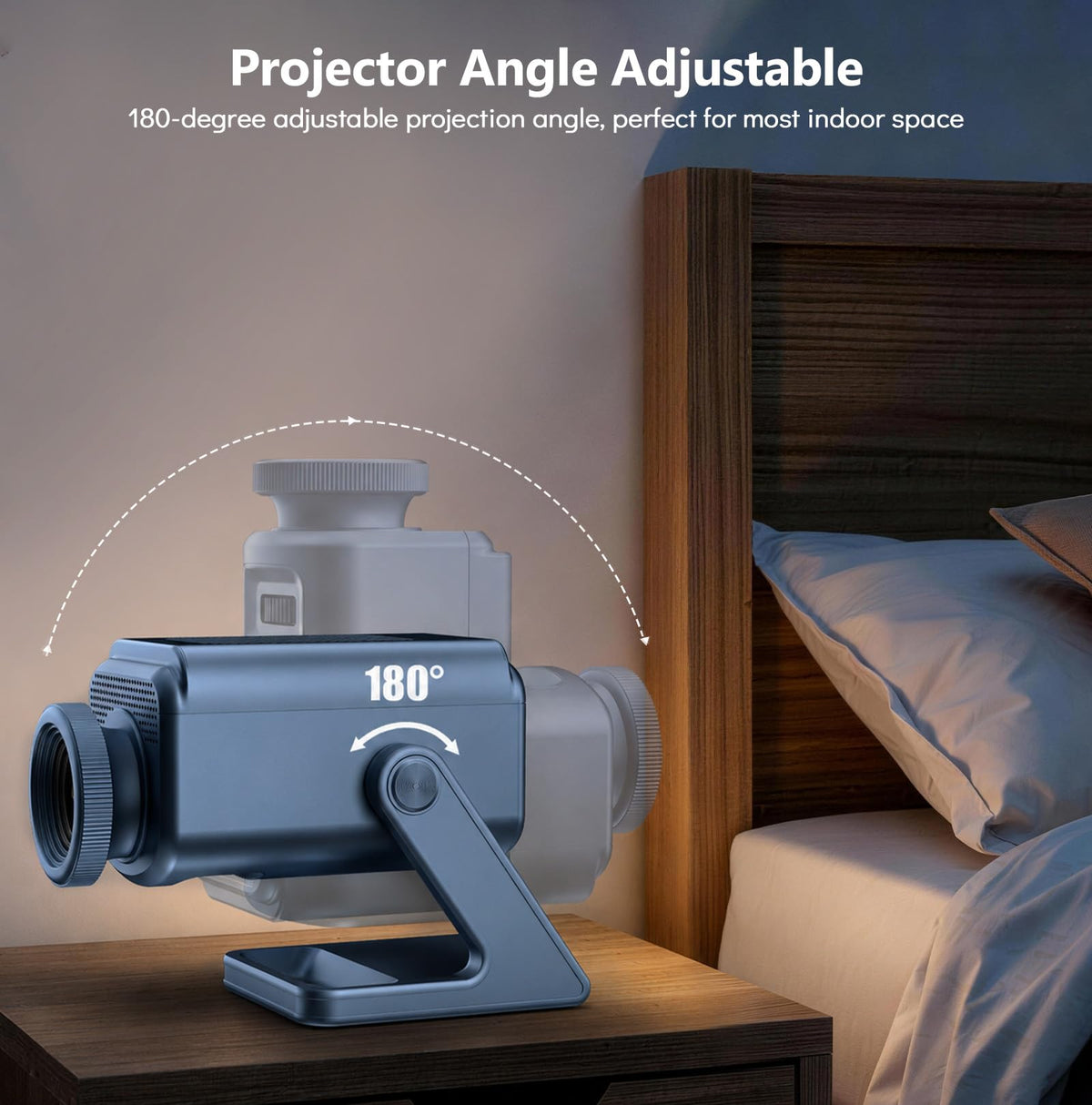 Rossetta 3D Projector with 60 Scenes, Galaxy Star Projector for Room Decor