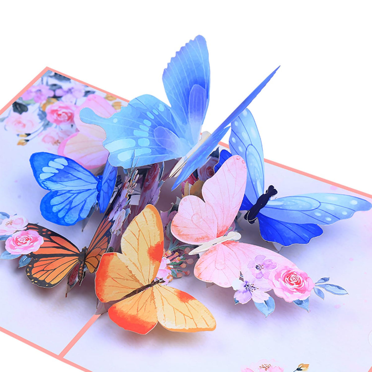 ROBBEAR Funny Happy Birthday Pop Up Card, Sweet 3D Birthday Gift Box for Adults and Kids with Envelopes, Unique Handmade Foldable Celebration Cards for Daughter, Son, Mom, Dad, Friend