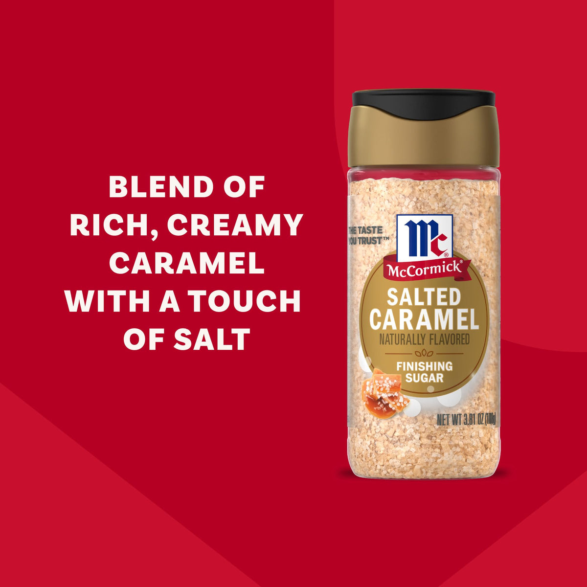 McCormick Finishing Sugar, Pumpkin Spice, Limited Edition, Sweet Blend of Warm Pumpkin Spices, The Perfect Finish for Cookies, Muffins, Pancakes, Bread, and More, 3.66 oz