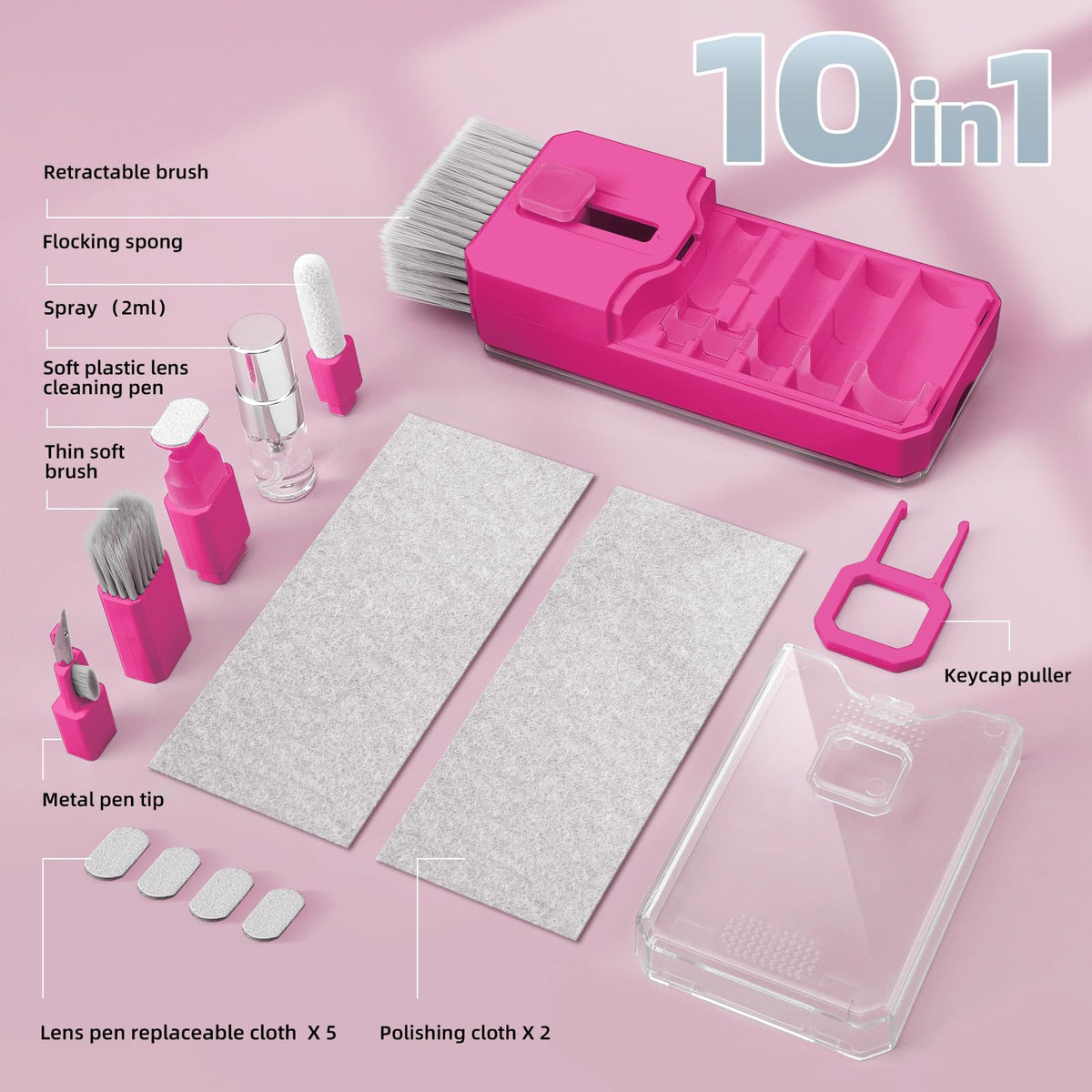 Ordilend Keyboard Cleaner & Laptop Cleaning Kit, All-in-1 for Computer PC