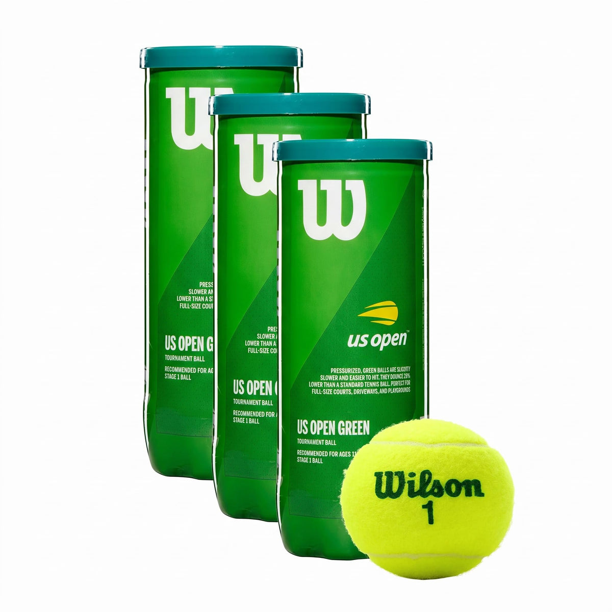 WILSON US Open Youth Tennis Balls
