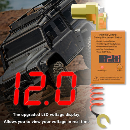 Remote Battery Disconnect Switch 12v, 250A, Upgrade Prevent Battery Drain, Disconnect Negative Car Kill Switch Anti-Theft, Remote Battery Kill Switch for Car, Truck, RV