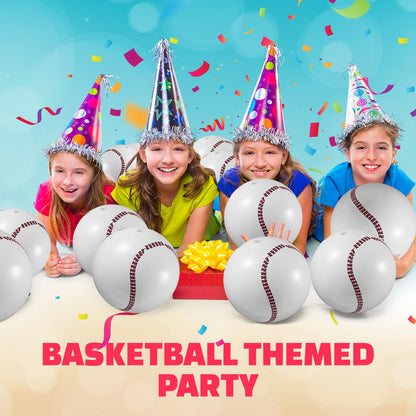 12-Pack Inflatable Soccer Balls 16-inch, Soccer Party Beach Balls Bulk