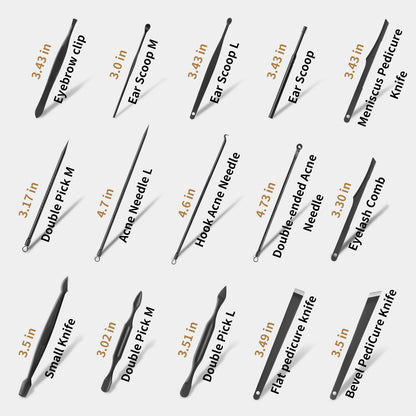 Manicure Set Professional Nail Clipper Kit-26 Pieces Stainless Steel Manicure Kit,Nail Care Tools with Luxurious Travel Case