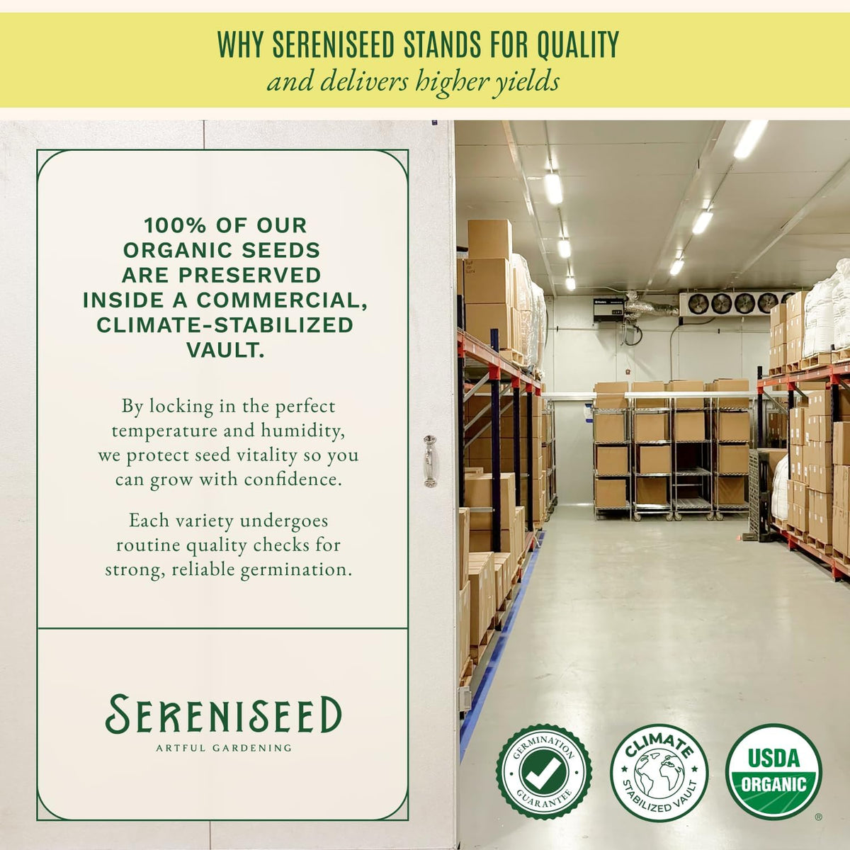Sereniseed Certified Organic Herb Seeds 10-Pack, Culinary Garden Kit