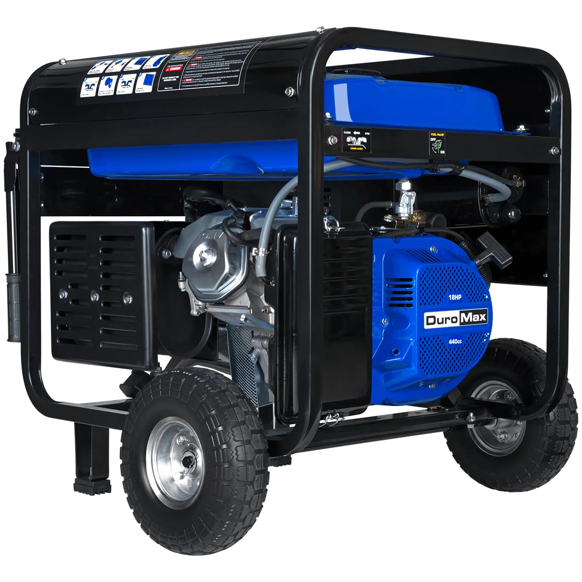 DuroMax XP13000EH 13,000-Watt Dual Fuel Portable Generator - Gas & Propane, Electric Start, Whole Home Backup Power, Transfer Switch Ready, RV & Emergency Ready