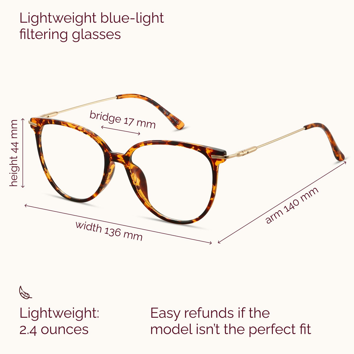 Gaoye Round Blue Light Blocking Glasses