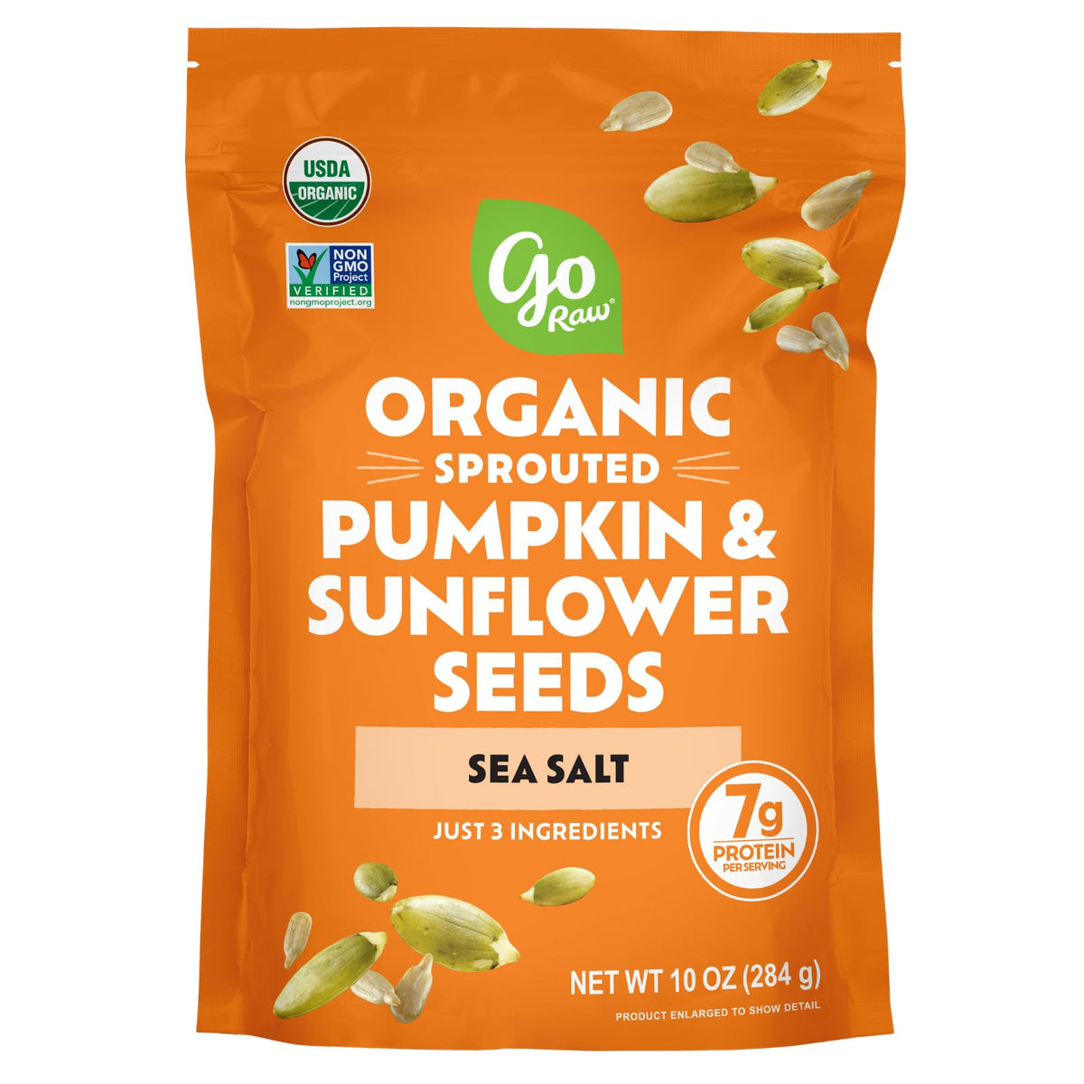 Go Raw Organic Sprouted Pumpkin Seeds - Sea Salted Pepita Snack