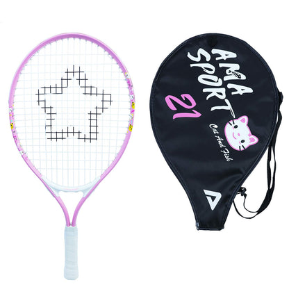AMA SPORT Kids Tennis Racket for Junior Toddlers Starter Kit 17-25" Tennis Racquet for Girls and Boys with 420D Nylon Shoulder Strap Bag