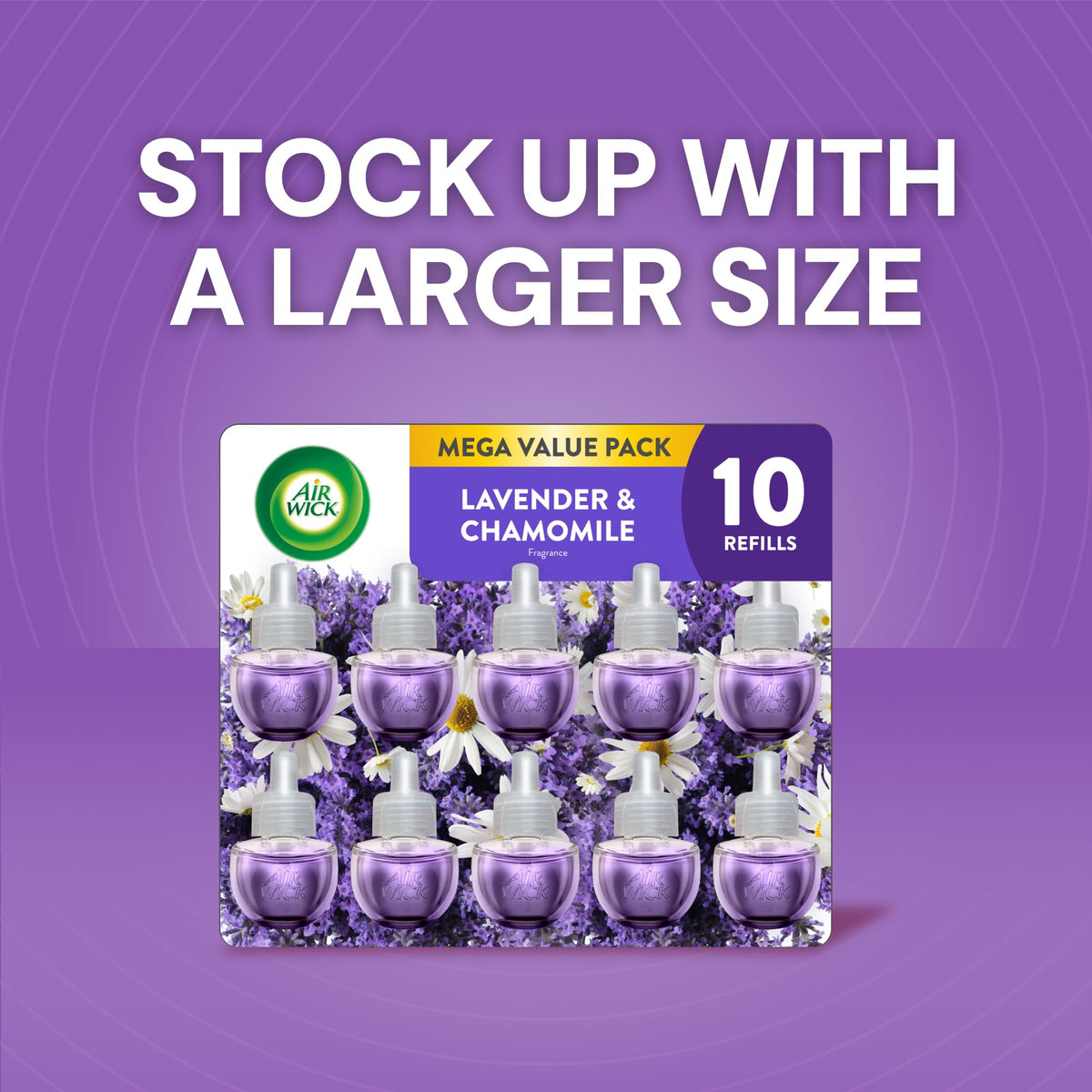 Air Wick Plug In Refills, Lavender & Chamomile, Essential Oils,10 count