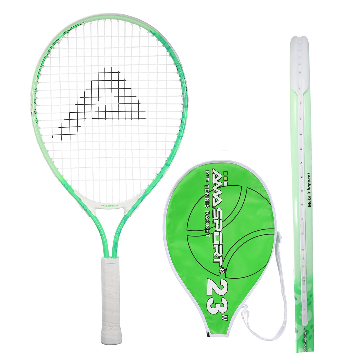 AMA SPORT Kids Tennis Racket for Junior Toddlers Starter Kit 17-25" Tennis Racquet for Girls and Boys with 420D Nylon Shoulder Strap Bag