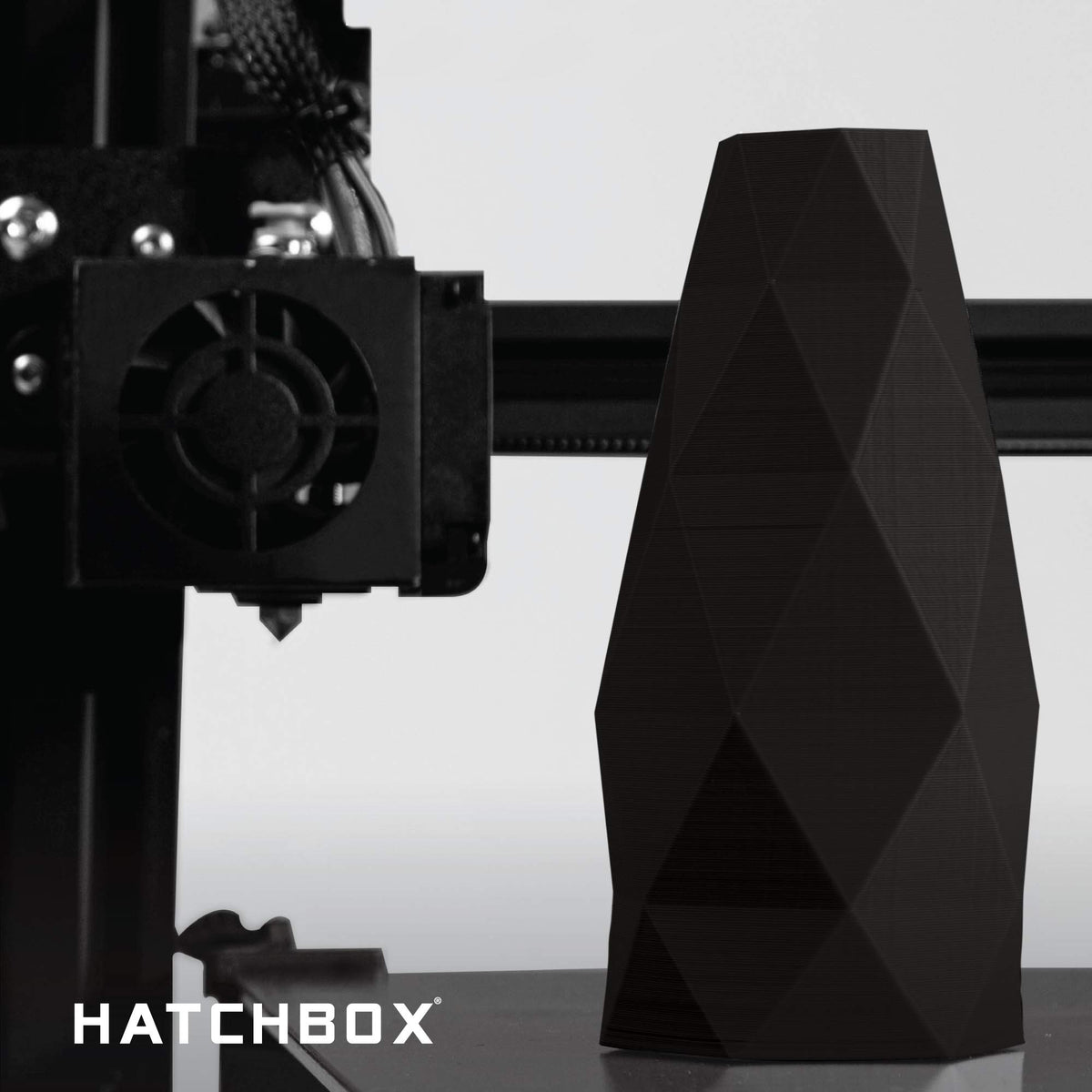 HATCHBOX 1.75mm White PLA 3D Printer Filament, 1 KG Spool, Dimensional Accuracy +/- 0.03 mm, 3D Printing Filament