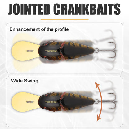 TRUSCEND Easy Catch Swimmax, Magic Noisy Turbulent Wiggling and Vibrating Action for More Bites, Lifelike Fishing Lures for All Species, Swimbait for Relax Family Fishing, Must-Have for Lovely Anglers