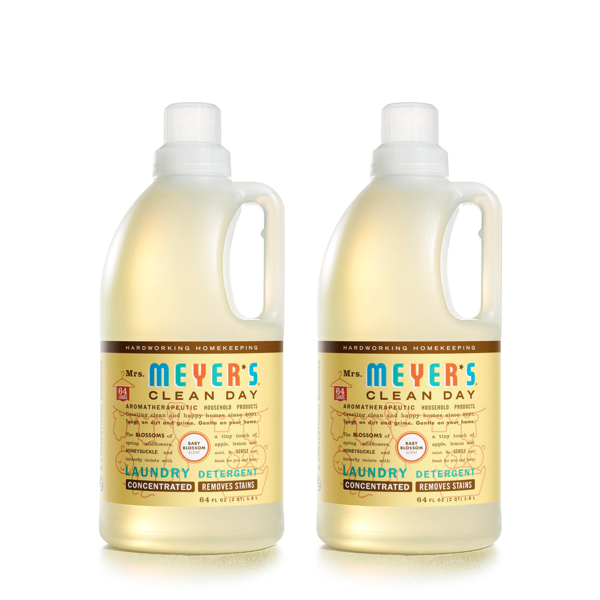 MRS. MEYER'S CLEAN DAY Laundry Detergent, Lavender, 64 fl oz