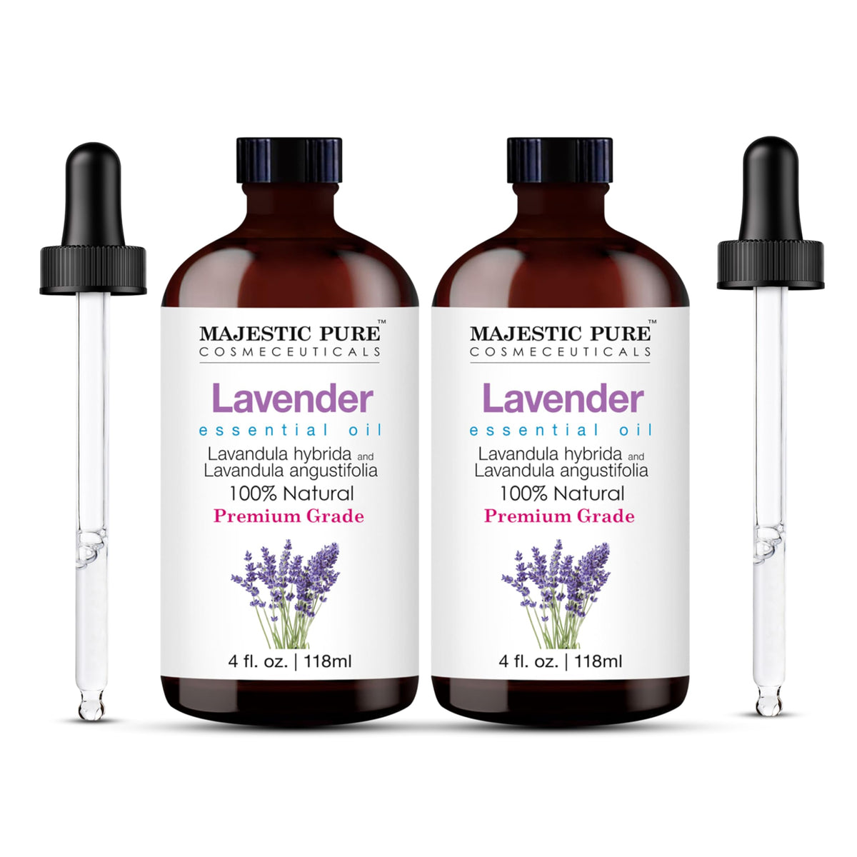 Majestic Pure Lavender Essential Oil for Diffuser - 4 Fl Oz