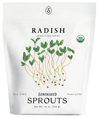 Organic Broccoli Sprout Seeds (8 oz) – Non-GMO, Heirloom Seeds for Sprouting and Microgreens