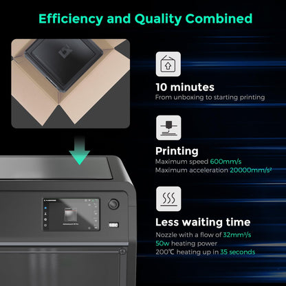FLASHFORGE Adventurer 5M 3D Printer with Fully Auto Leveling, Max 600mm/s High Speed Printing, 280°C Direct Extruder with 3S Detachable Nozzle, CoreXY All Metal Structure, Print Size 220x220x220mm