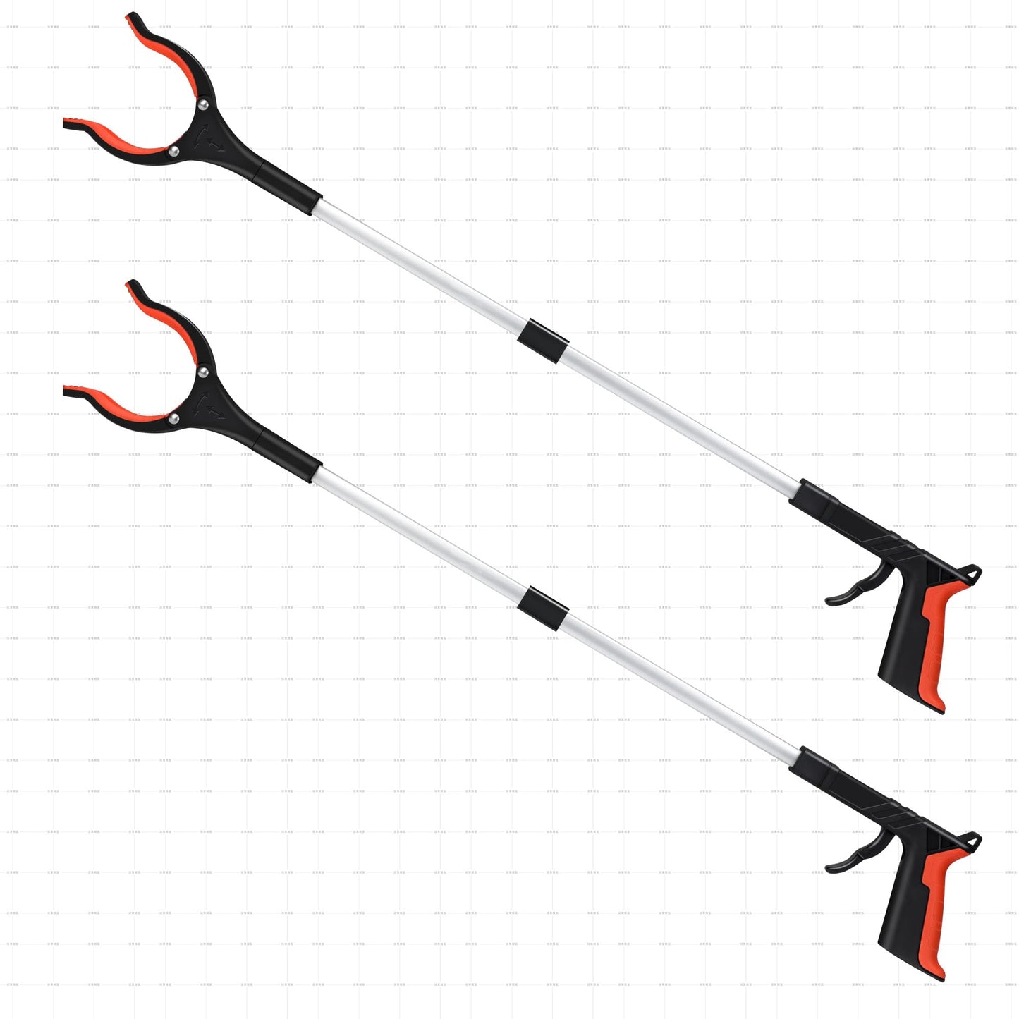 Grabber Reacher Tool, 32" Grabbers for Elderly, Lightweight Extra Long Handy Trash Claw Grabber, Mobility Aid Reaching Assist Tool for Trash Pick Up, Nabber, Litter Picker, Arm Extension (Blue)