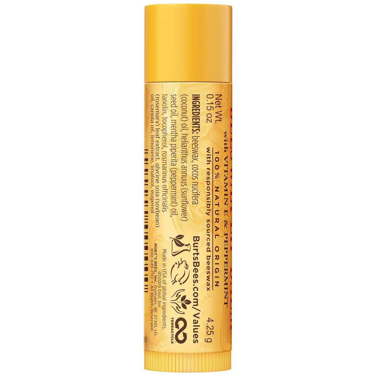 Burt's Bees 100% Natural Moisturizing Lip Balm (Original Beeswax)