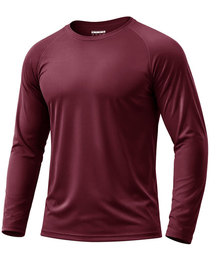 Boladeci Men's UPF 50+ Sun Protection UV SPF Shirts Long Sleeve Lightweight Quick Dry Swim T-Shirts Rash Guard