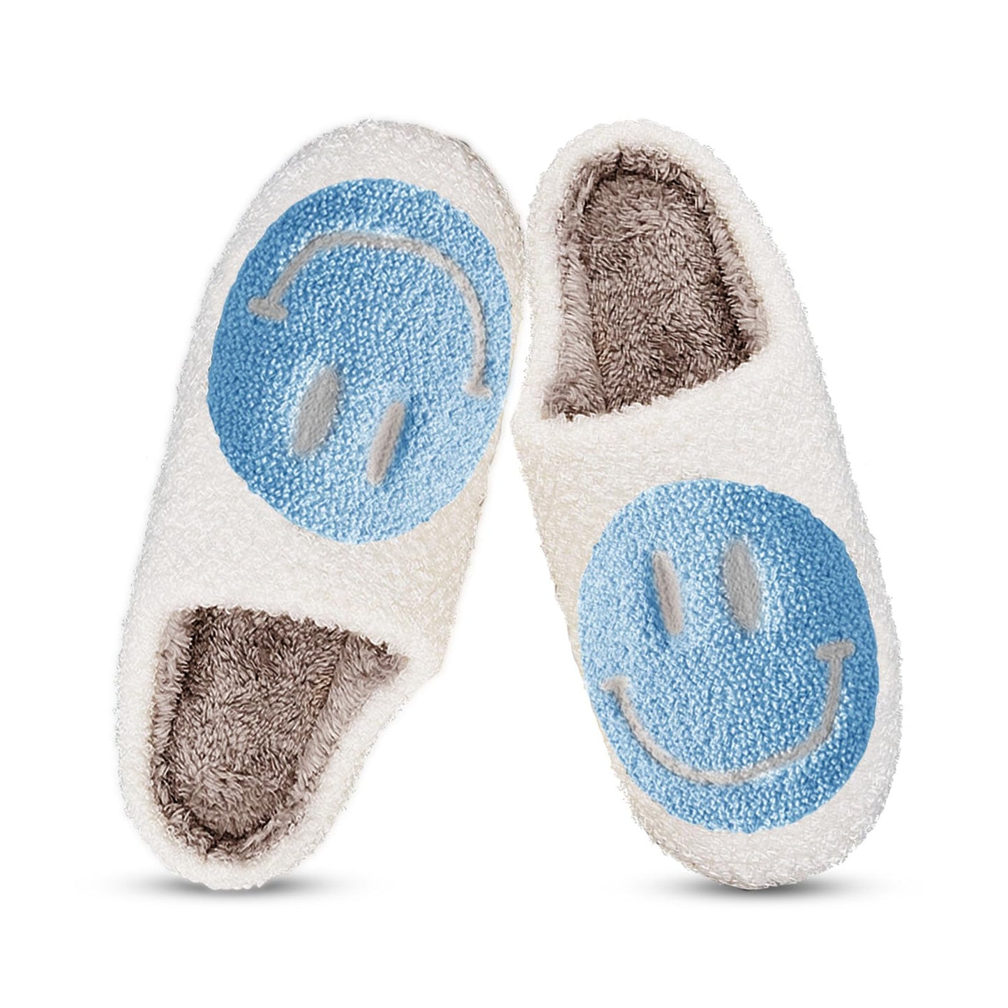 Smile Face Slippers fpr Women Happy face slippers Retro Soft Plush Warm Slip-on Slippers, Cozy Indoor Outdoor Slippers